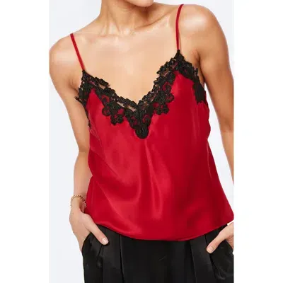 Cami Nyc Andria Lace Trim Camisole In Cardinal