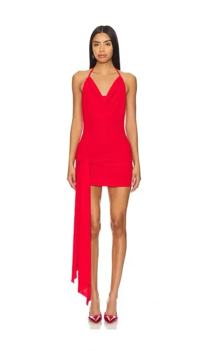 Camila Coelho Deserto Mini Dress In Red