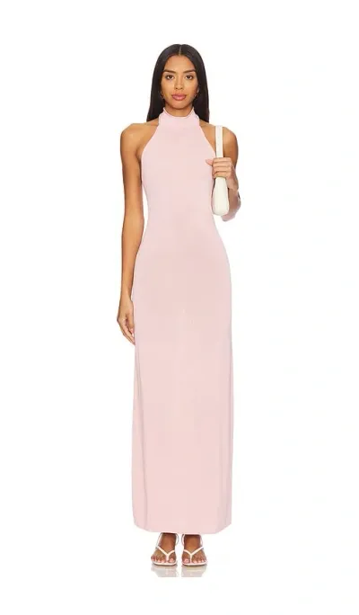 Camila Coelho Justine Halter Maxi Dress In Pink