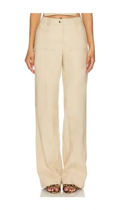 Camila Coelho Matilde Pant In Beige