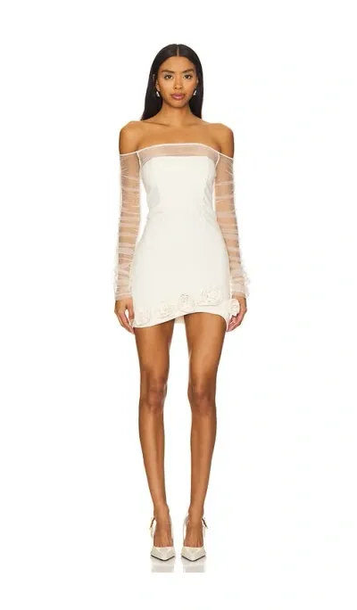 Camila Coelho Thais Mini Dress In Cream