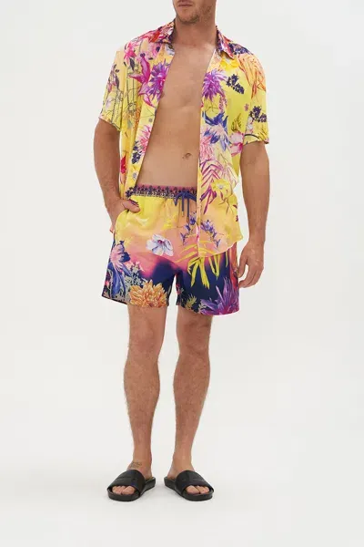 Camilla Multicolored How Does Your Garden Grow Beach Shorts