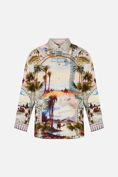 Camilla Mens Oversized Shirt Call Me In Cairo In Multi