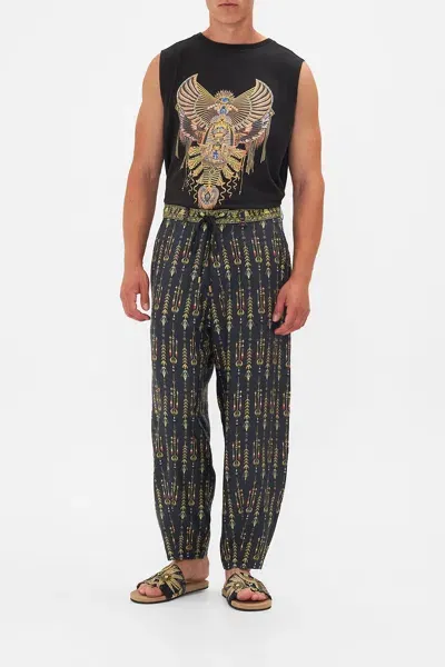 Camilla Relaxed Dropped Crotch Pant They Called Her Nefertari In Multicolor