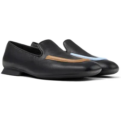 Camper Casi Myra Mismatched Loafers In Black