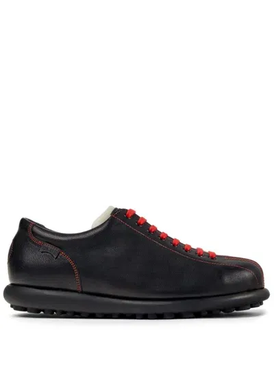 Camper Pelotas Ariel Hella Leather Sneakers In Black