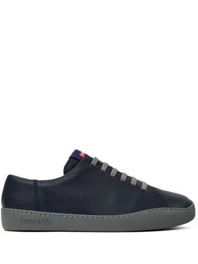 Camper Peu Touring Leather Lace-up Sneakers In Blau