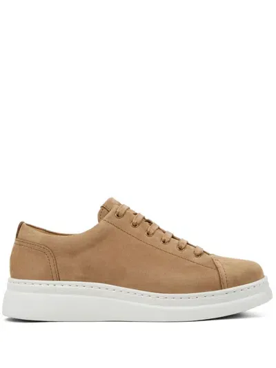 Camper Runner Up Suede Sneakers In Brown