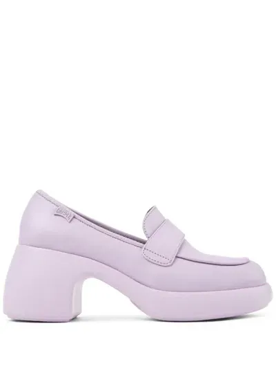 Camper Thelma Ii 68mm Leather Loafers In Purple