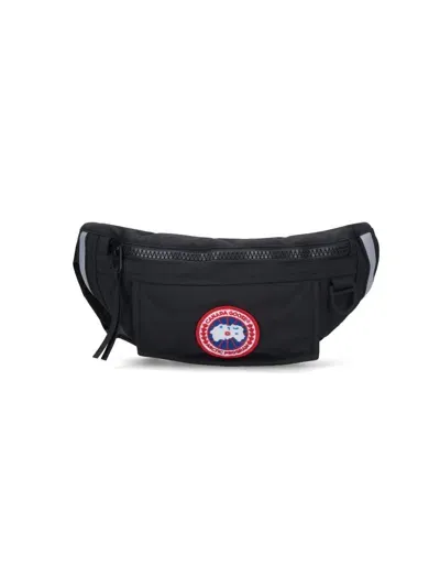 Canada Goose Logo Patch Fanny Pack In Black