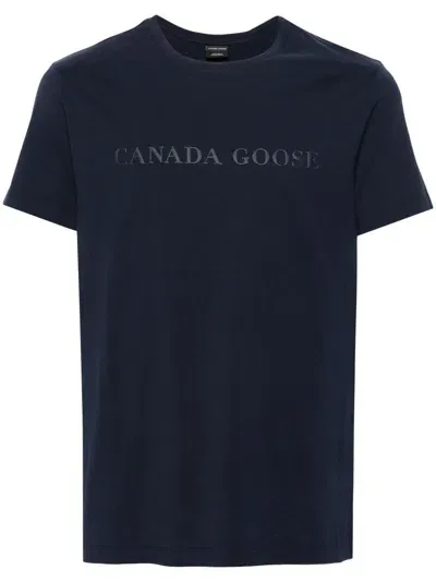 Canada Goose Emersen Cotton T-shirt In Blue