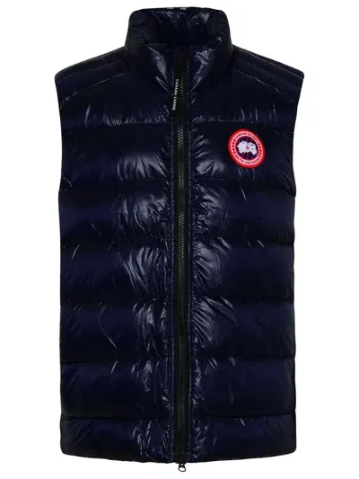 Canada Goose Crofton Vest In Blue Nylon