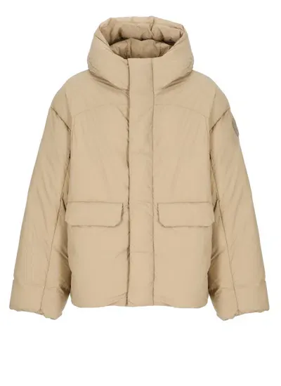 Canada Goose Down Wilu Puffer Jacket In Beige