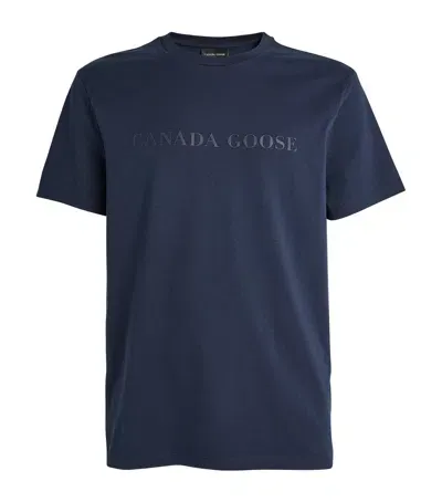 Canada Goose Cotton Emerson T-shirt In Navy