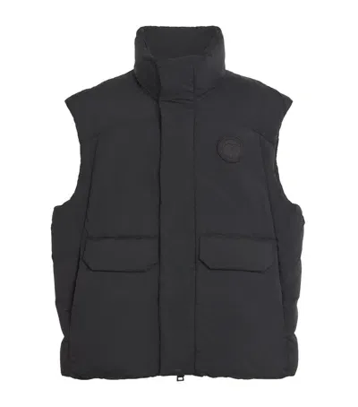 Canada Goose Down Water-repellent Wilu Puffer Gilet In Black