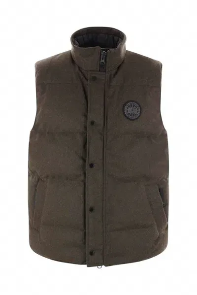 Canada Goose Garson Logo Patch Vest In Brown