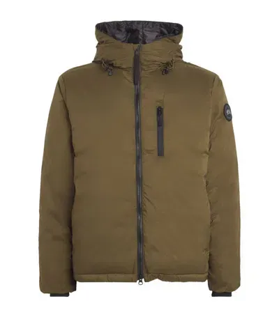 Canada Goose Hooded Lodge Coat In Green