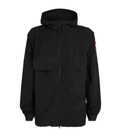 Canada Goose Hooded Windbreaker Jacket In Black