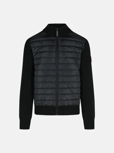 Canada Goose 'hybridge' Black Wool Sweater In Negro