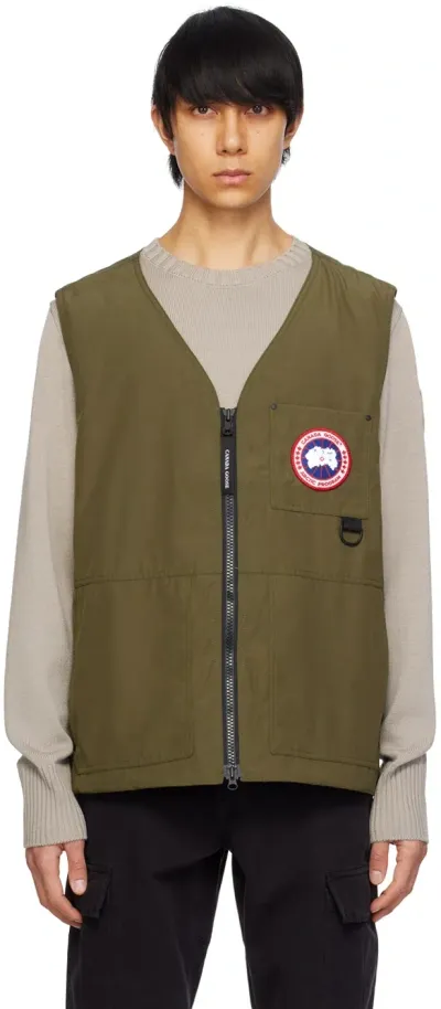 Canada Goose Canmore Vest In Military Green