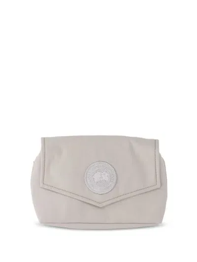 Canada Goose Logo-patch Belt Bag In Grey