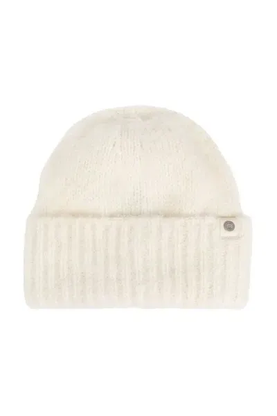 Canada Goose Logo Plaque Beanie In White