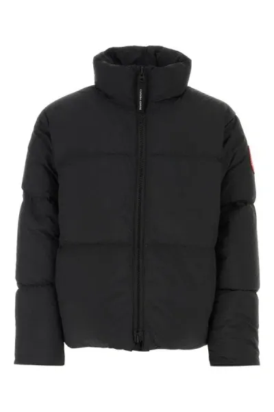 Canada Goose Man Black Nylon Lawrence Down Jacket