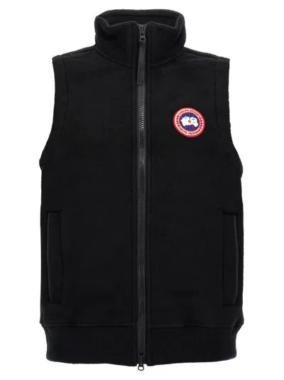 Canada Goose Mersey Logo Patch Padded Vest In Black