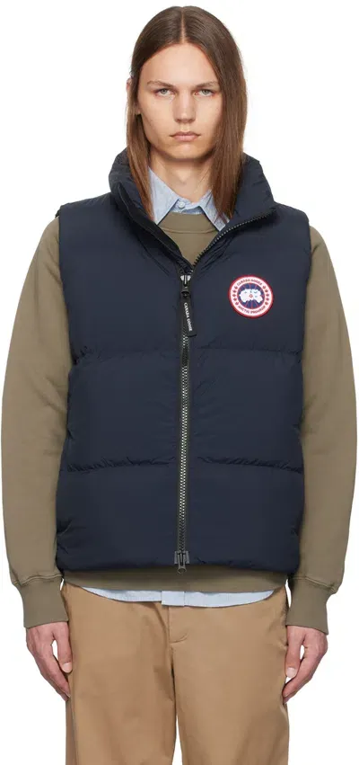 Canada Goose Lawrence Nylon Down Vest In Blue