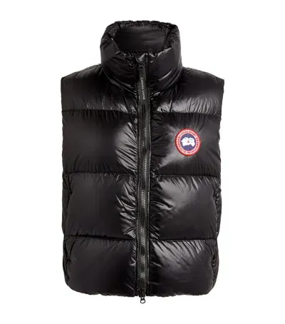 Canada Goose Packaway Cypress Puffer Gilet In Black