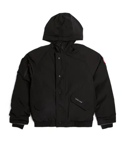 Canada Goose Kids' Padded Rundle Bomber Jacket In Black