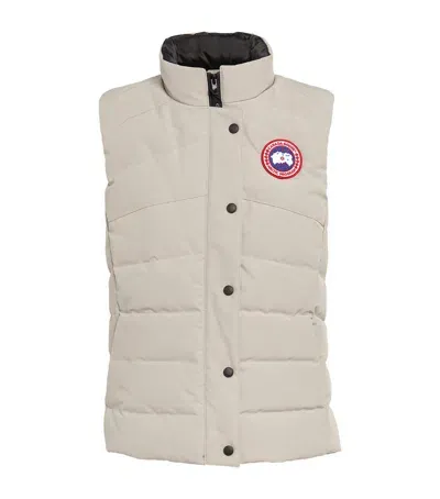 Canada Goose Quilted Freestyle Gilet In Beige