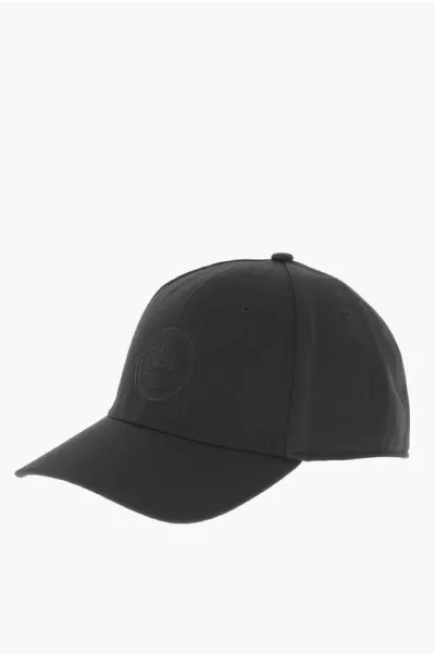 Canada Goose Solid Color Cap With Embroidered Logo In Black