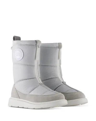 Canada Goose Women's Cypress Fold Down Puffer Boots In White/snowcap