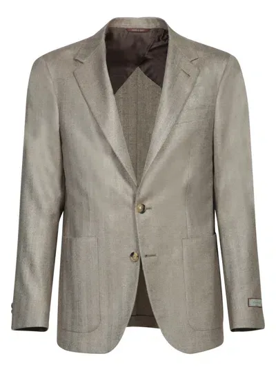 Canali Blazers In Beige