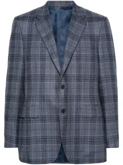 Canali Single-breasted Blazer In Blue