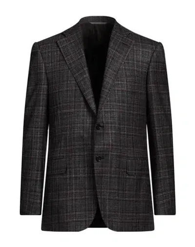 Canali Men's Two-tone Check Sport Coat In Purple