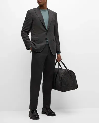 Canali Men's 90th Anniversary 160s Luxury Wool Suit In Grey