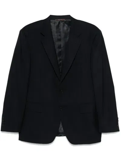 Canali Single-breasted Blazer In Blue