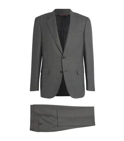 Canali Wool-cashmere 90th Anniversary Suit In Grey