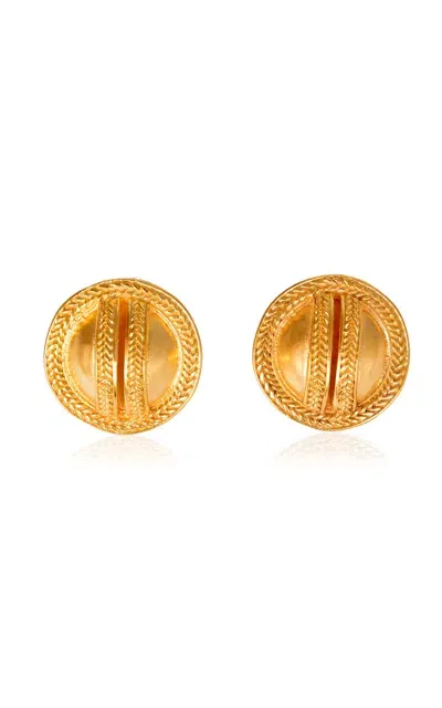 Cano Linchpin 24k Gold-plated Earrings