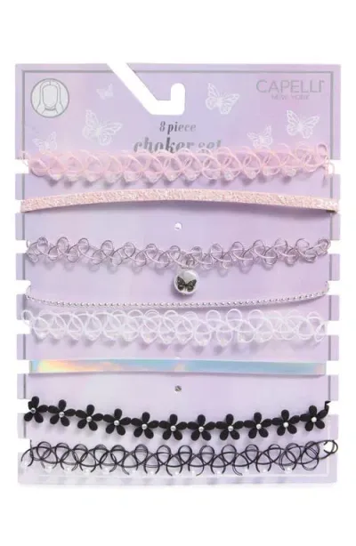 Capelli New York Kids' Assorted 8-pack Chokers In Multi