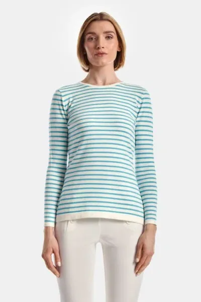 Capsule 121 The Diversity Sweater In Crystal Blue Stripe