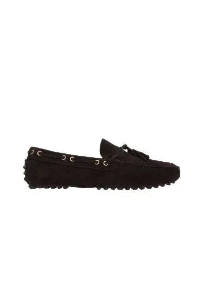 Car Shoe Flat Shoes In Ebony