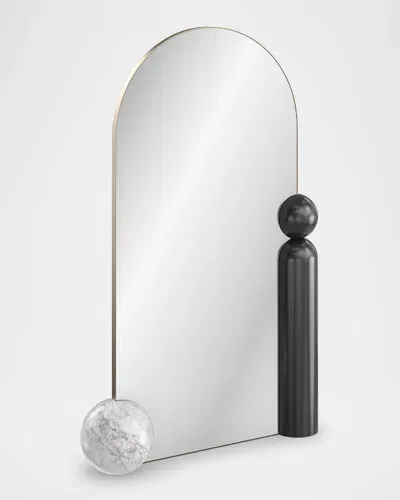 Caracole Balance 72" Floor Mirror In Bronze Metallic