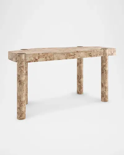 Caracole Rhythm Writing Desk In Mappa Burl