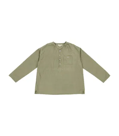 Caramel Kids' Cotton Adonis Shirt In Green