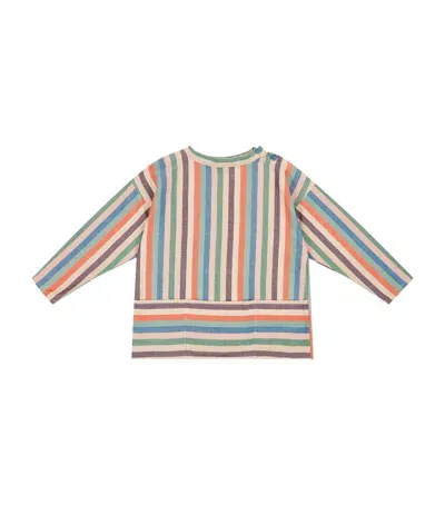 Caramel Kids' Cotton Striped Pimento Top In Multi