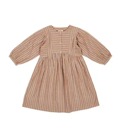 Caramel Kids' Cotton Yarrow Dress In Beige