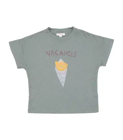 Caramel Kids' Vacation Print Ahipa T-shirt In Brown